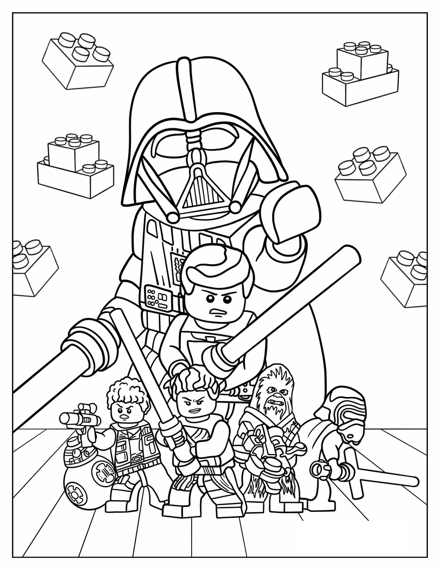 Lego Star Wars Coloring Page