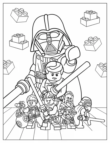 Lego Star Wars Coloring Page