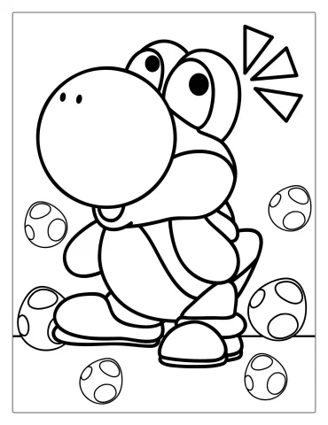 Easy Baby Yoshi To Color