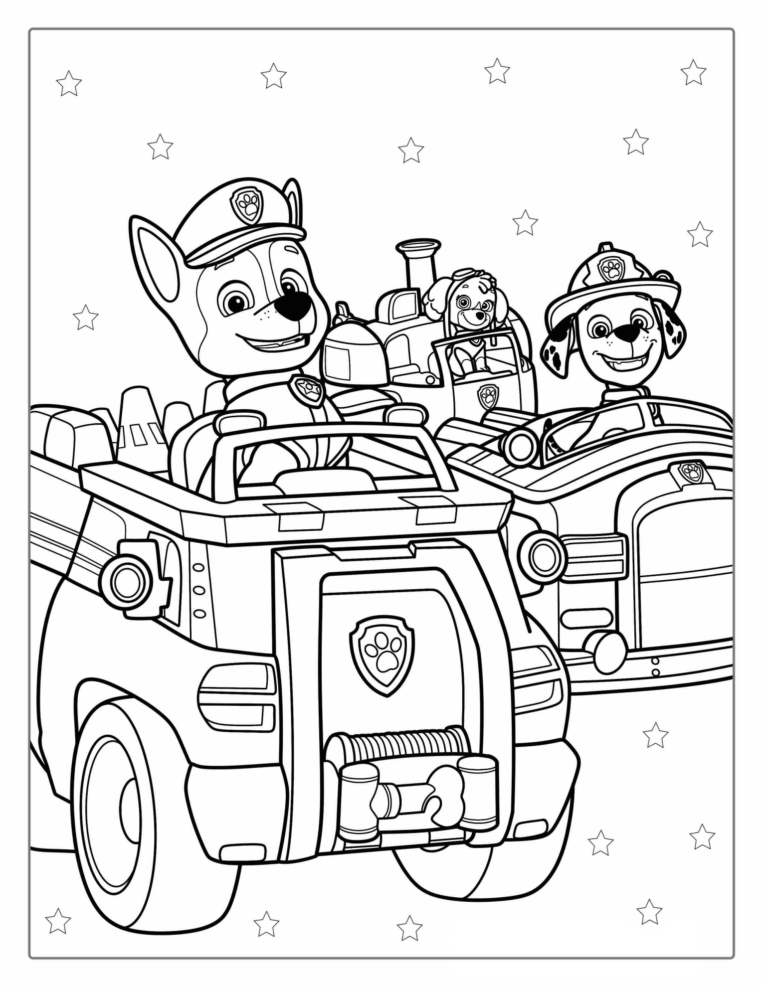 Paw Patrols Friends In Their Vehicles