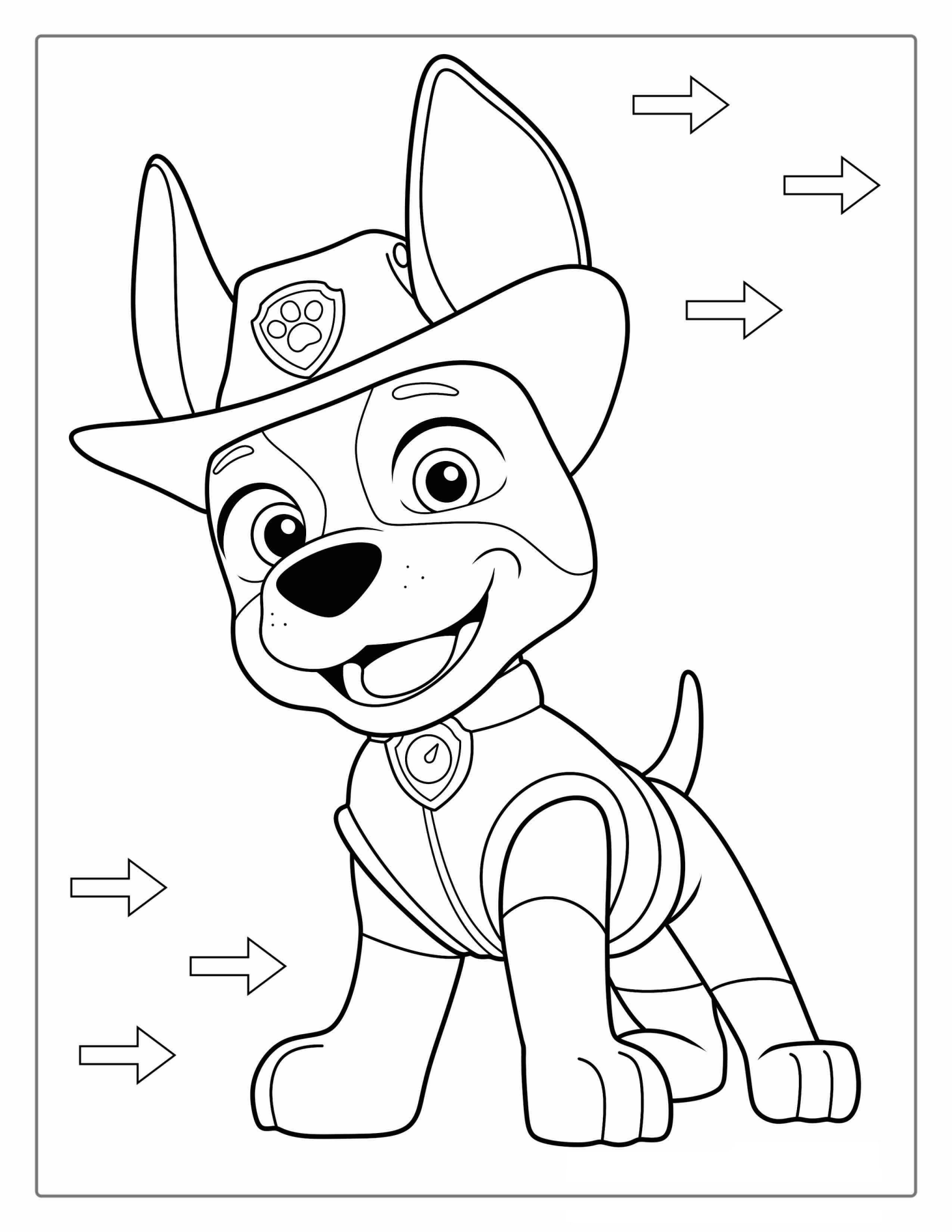 Tracker Wearing Cow Boy Hat To Color
