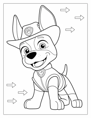 Tracker Wearing Cow Boy Hat To Color