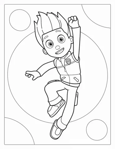Ryder Character Coloring Sheet