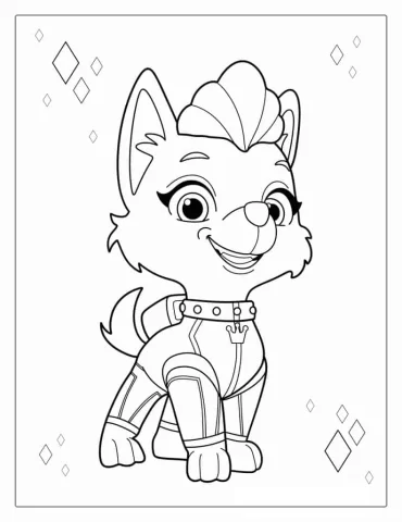 Sweetie From Princess of Barkingburg To Color