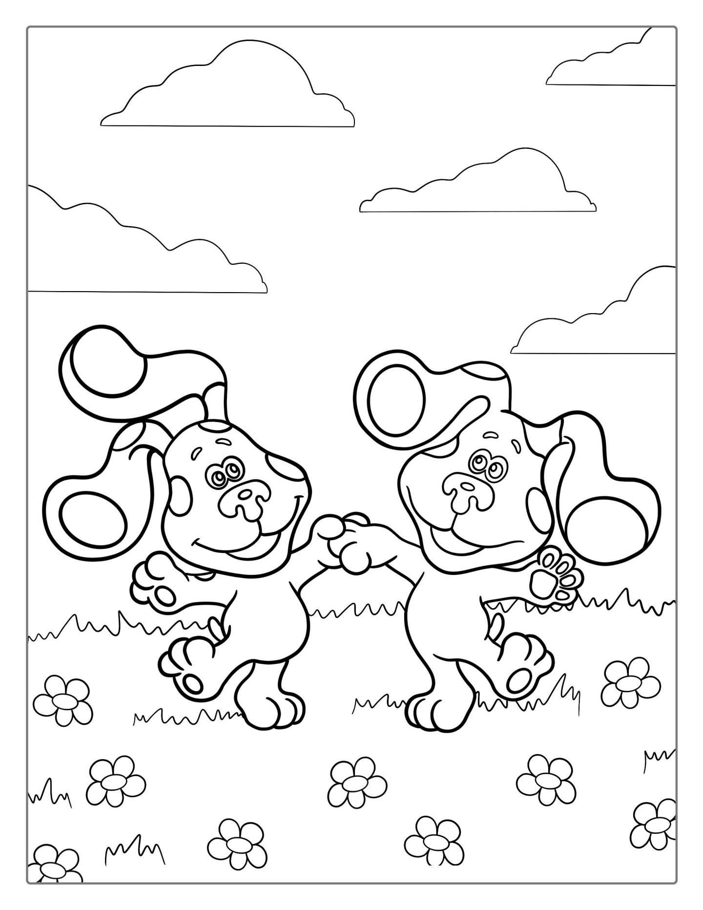 Blue And Magenta Having Fun To Color