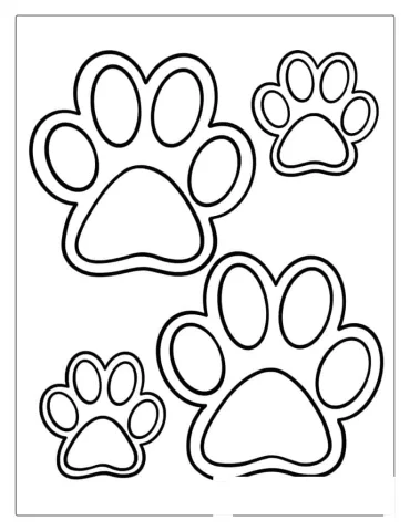 Blue_s Clues Paw Print Coloring Page
