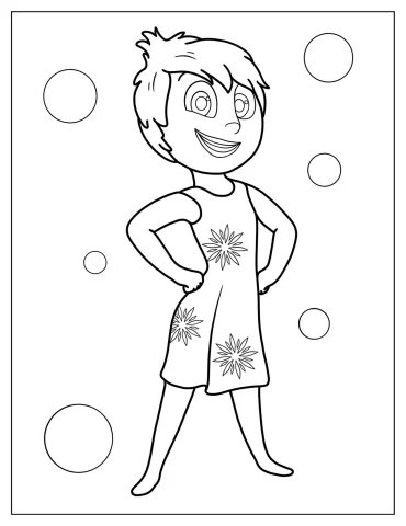 Joy From Inside Out To Color
