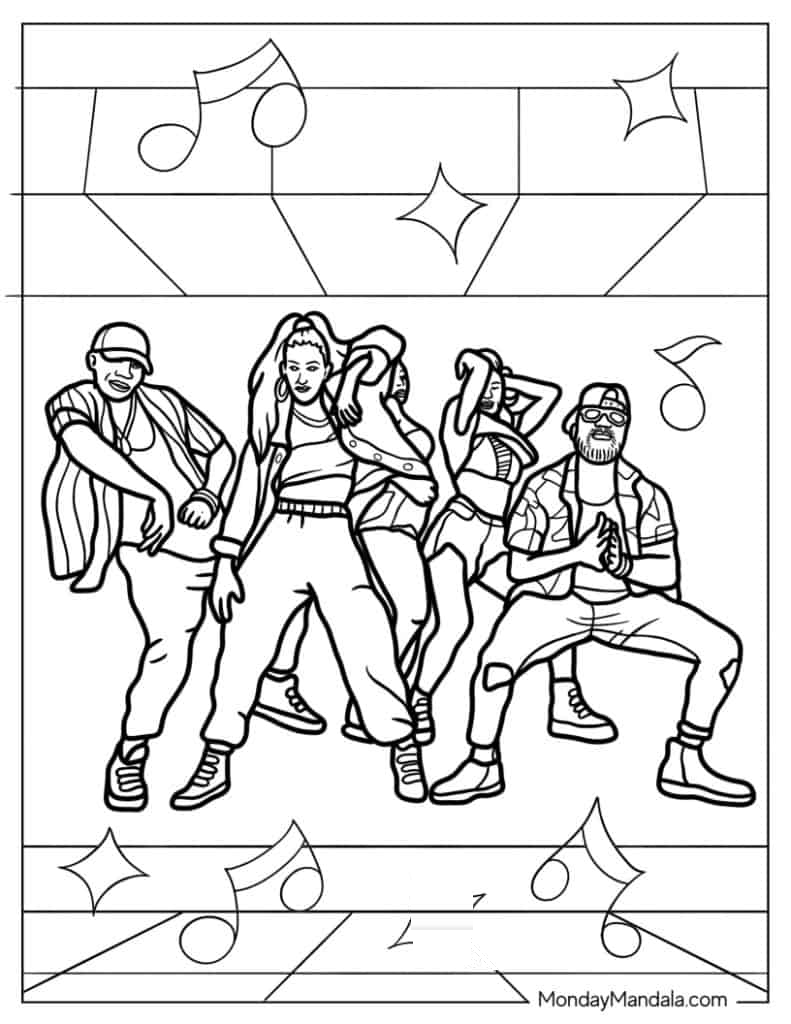 Hip Hop Group Locking and Popping