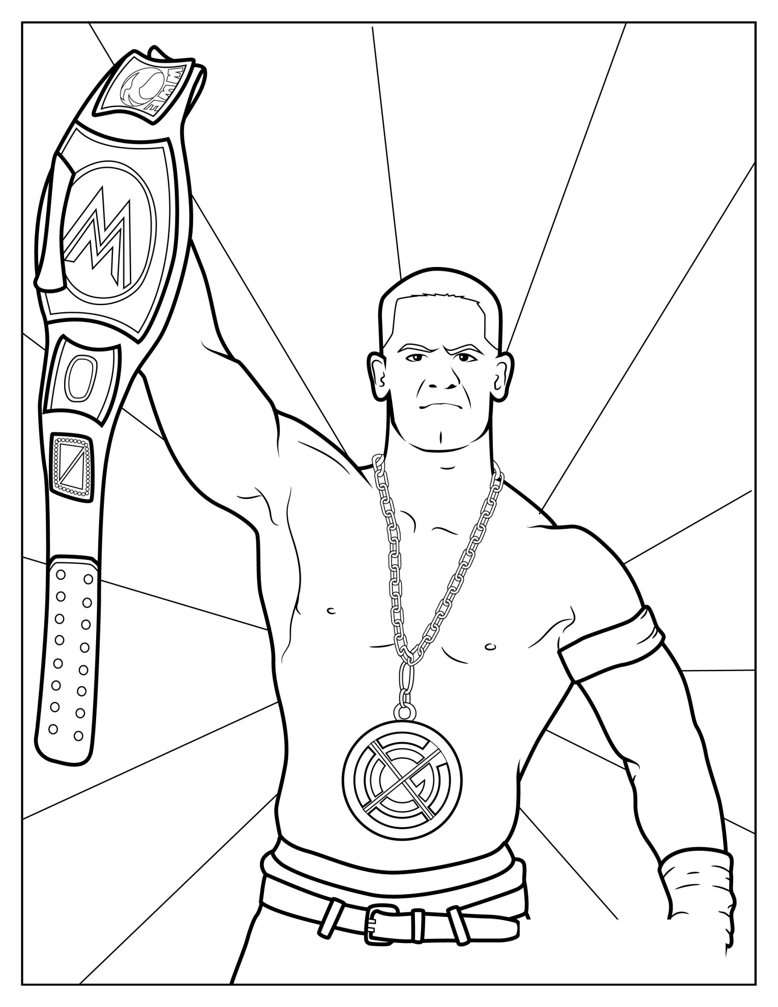 John Cena Holding WWE Championship Belt