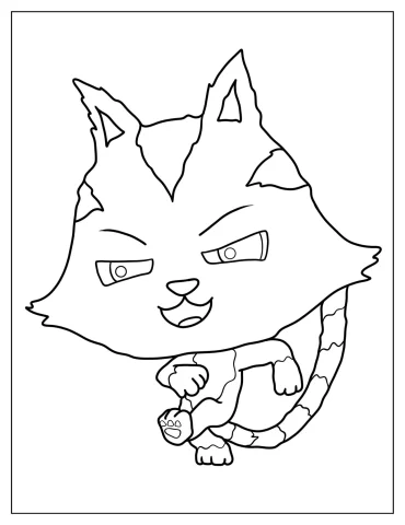Chibi CatRat Coloring In