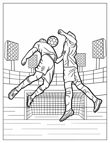 Two Soccer Players in the Air