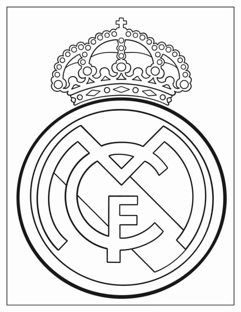 Real Madrid CF Football Club To Color