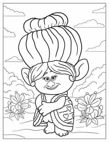 Grandma Rosiepuff Troll Smiling
