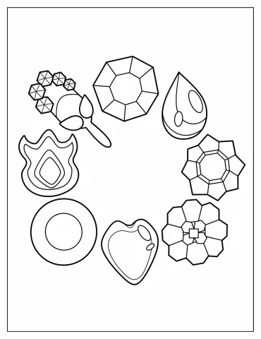 Pokemon Badges To Color