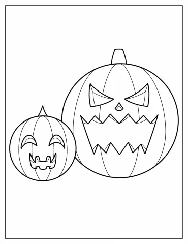 Jack O Lantern With Cut Out Eyes And Mouth