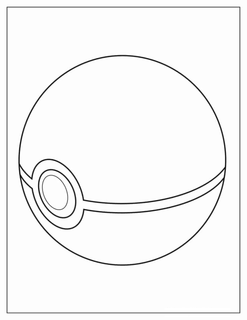 Simple To Color Pokemon Ball