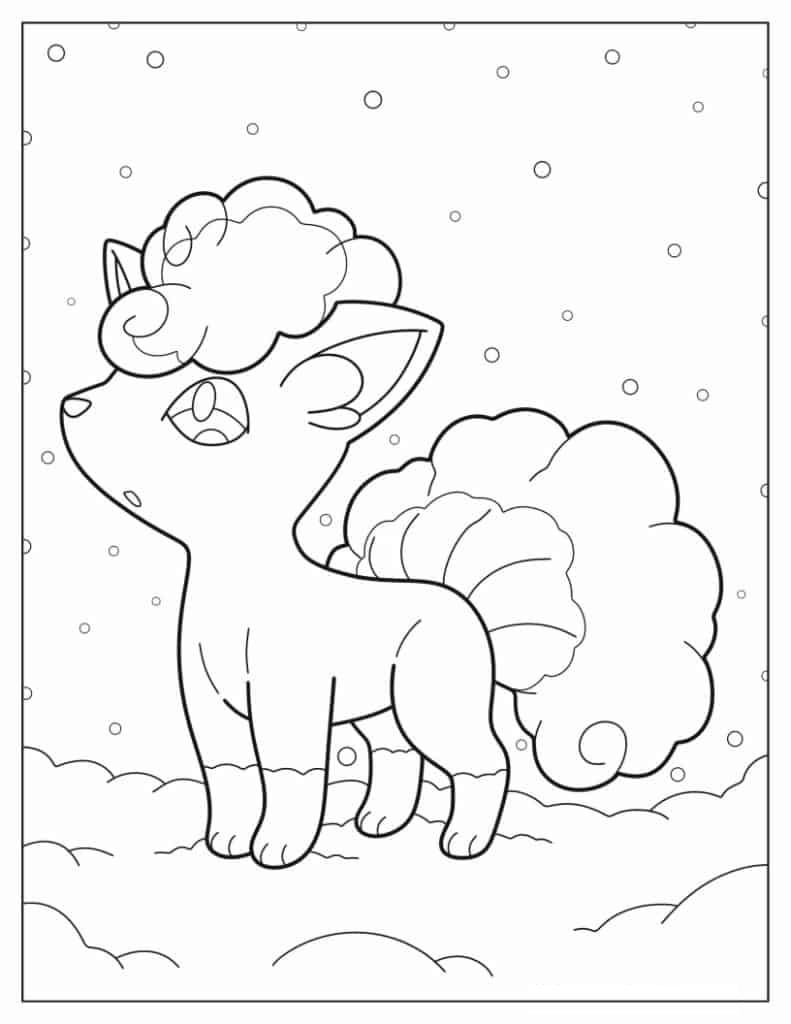Kawaii Alolan Vulpix In The Snow