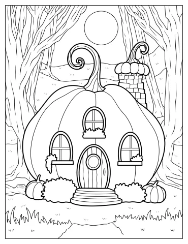 Cottagecore Pumpkin House In The Forest