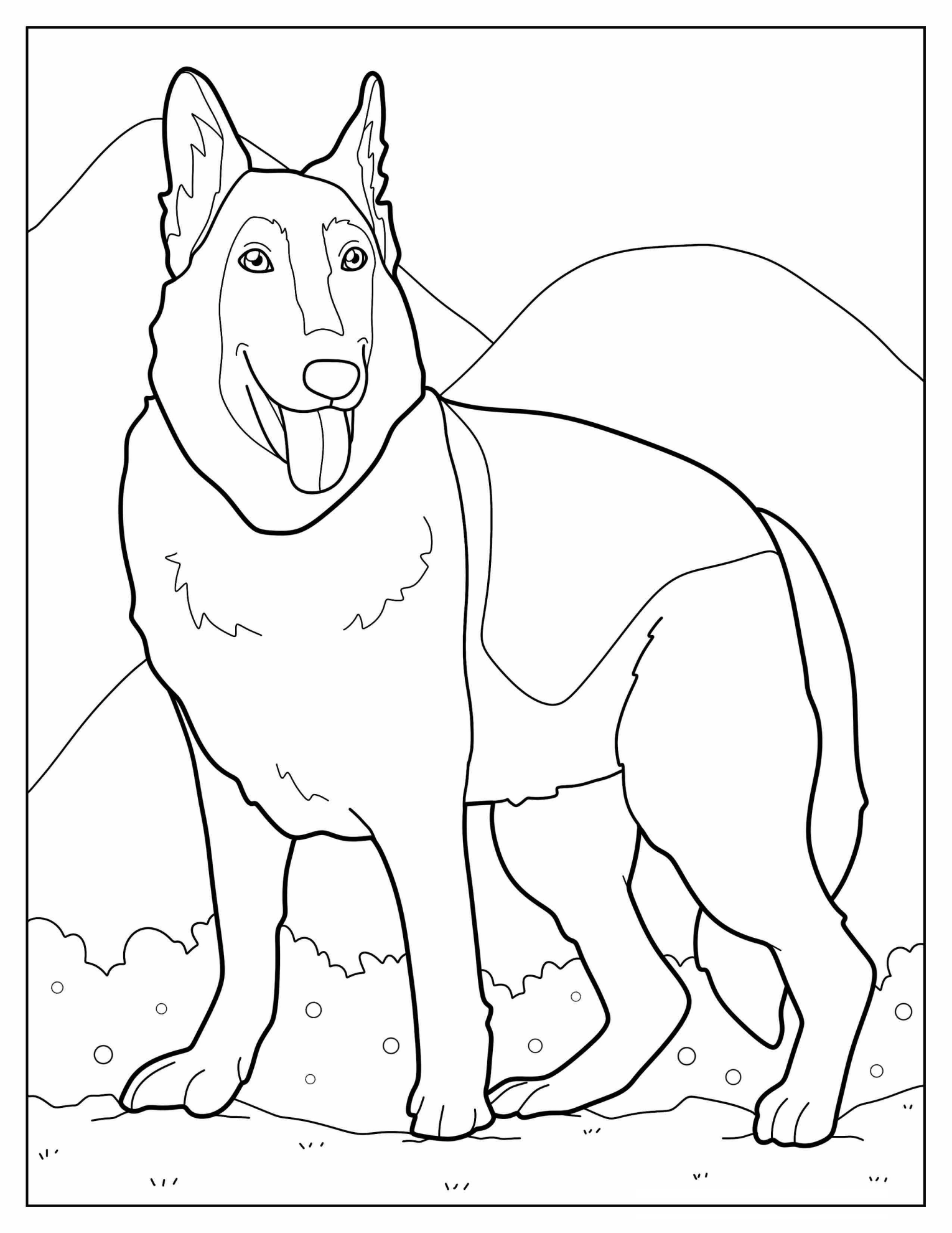 Big German Shepherd Dog