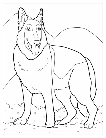 Big German Shepherd Dog