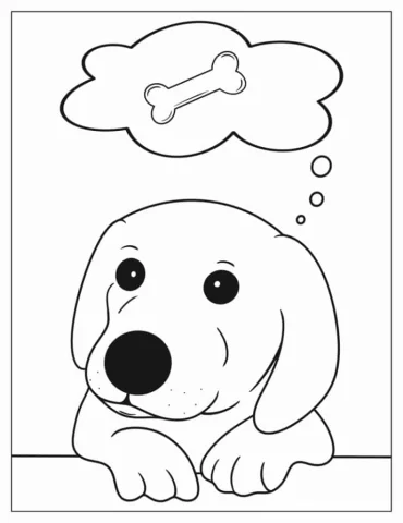 Puppy Thinking About Treats