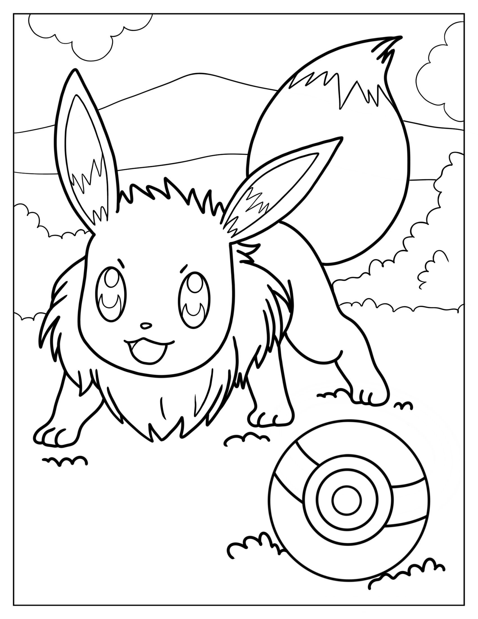 Eevee Summoned From PokeBall