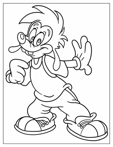 Easy Coloring Sheet Of Young Max