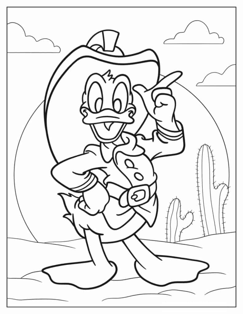 Cowboy Donald Duck
