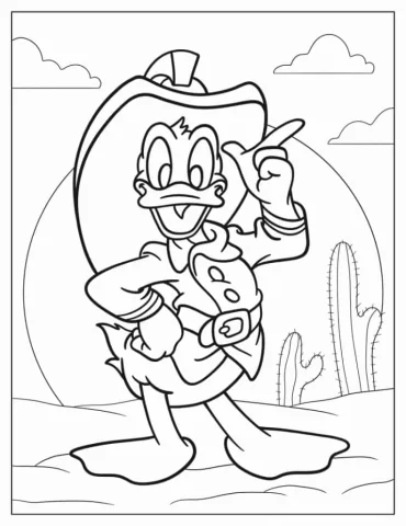 Cowboy Donald Duck
