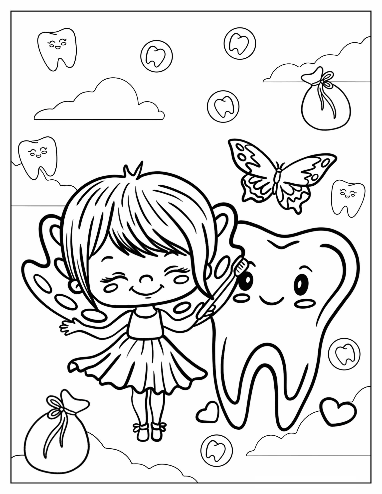 Chibi Tooth Fairy With A Large Tooth