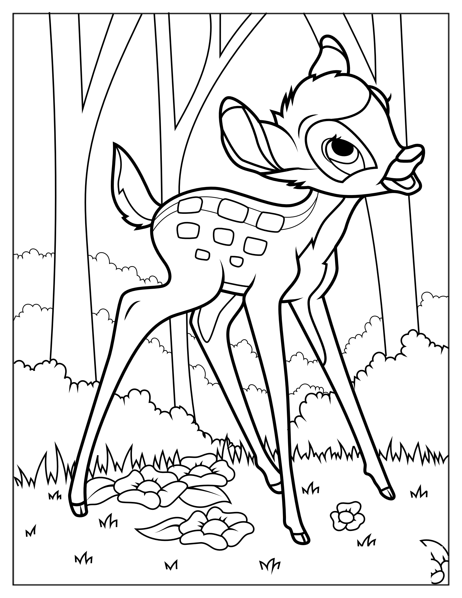 Cute Bambi Learning To Walk