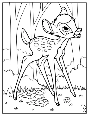 Cute Bambi Learning To Walk