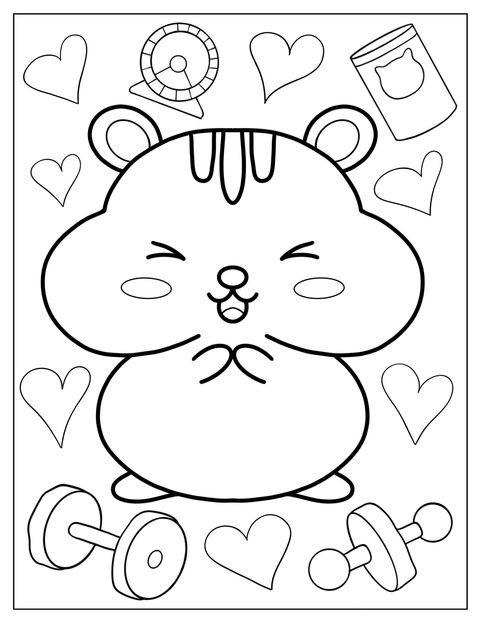 Kawaii Hamster With Big Cheeks