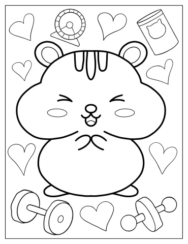Kawaii Hamster With Big Cheeks