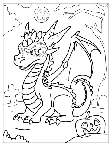 Halloween Themed Dragon Monster