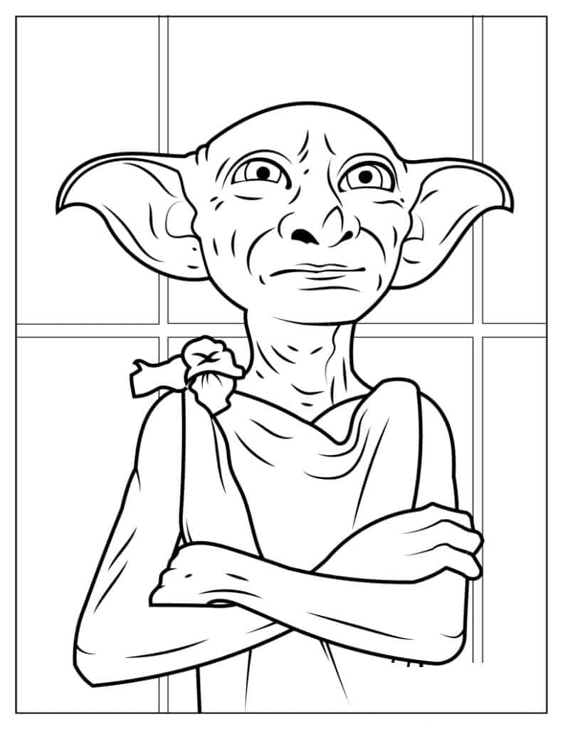 Close Up Of Sad Dobby With Arms Crossed
