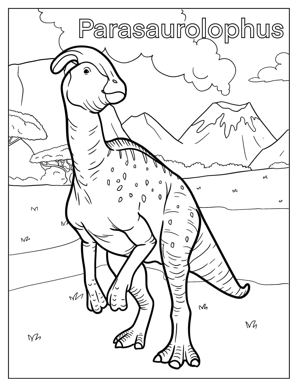 Dinosaur Coloring Pages - Part 2 (8 pages)