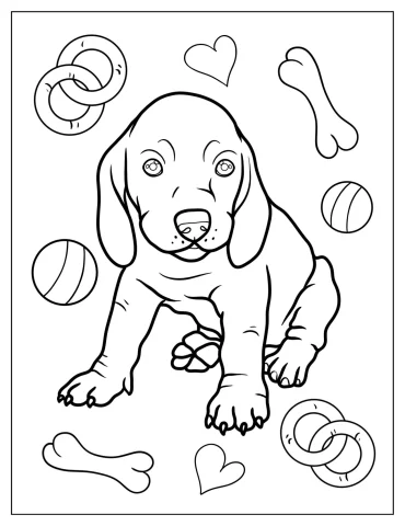 Dachshund Puppy Coloring Page