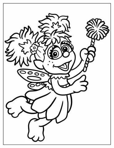 Abby Cadabby Outline Coloring In For Kids