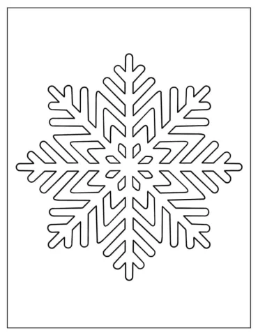 Intricate Snowflake Coloring Page