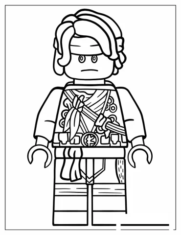 Lego Llyod Coloring Sheet For Preschoolers