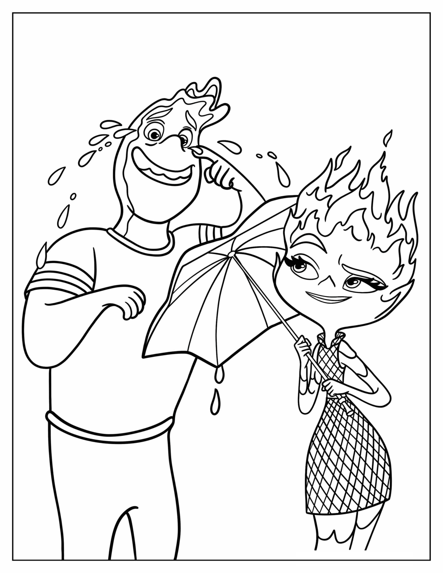 Ember Lumen And Wade Ripple From Elemental