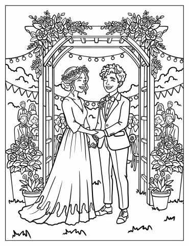 Queer Couple in Simple Wedding Ceremony