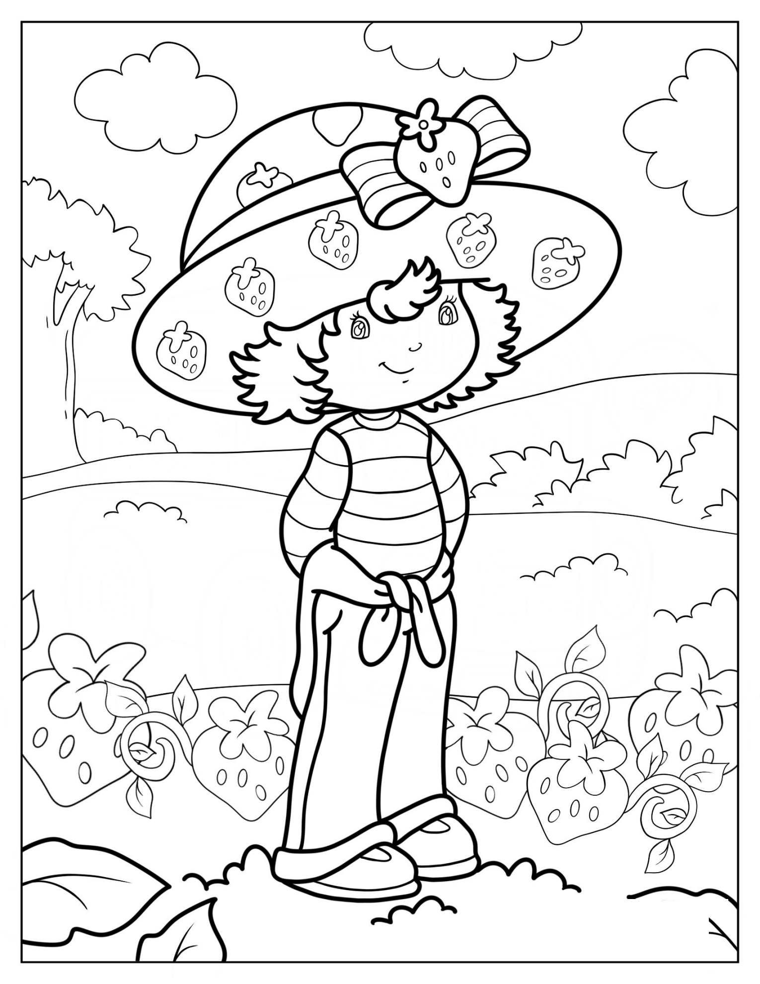 Strawberry Shortcake Standing In Field