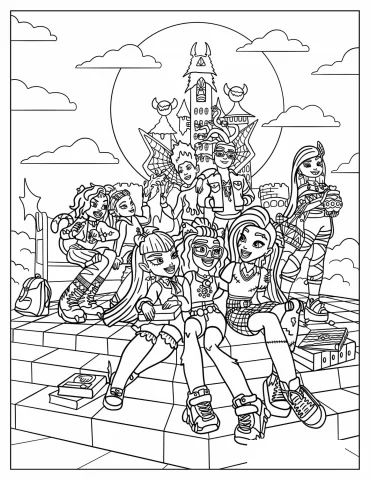 Detailed Monster High Poster