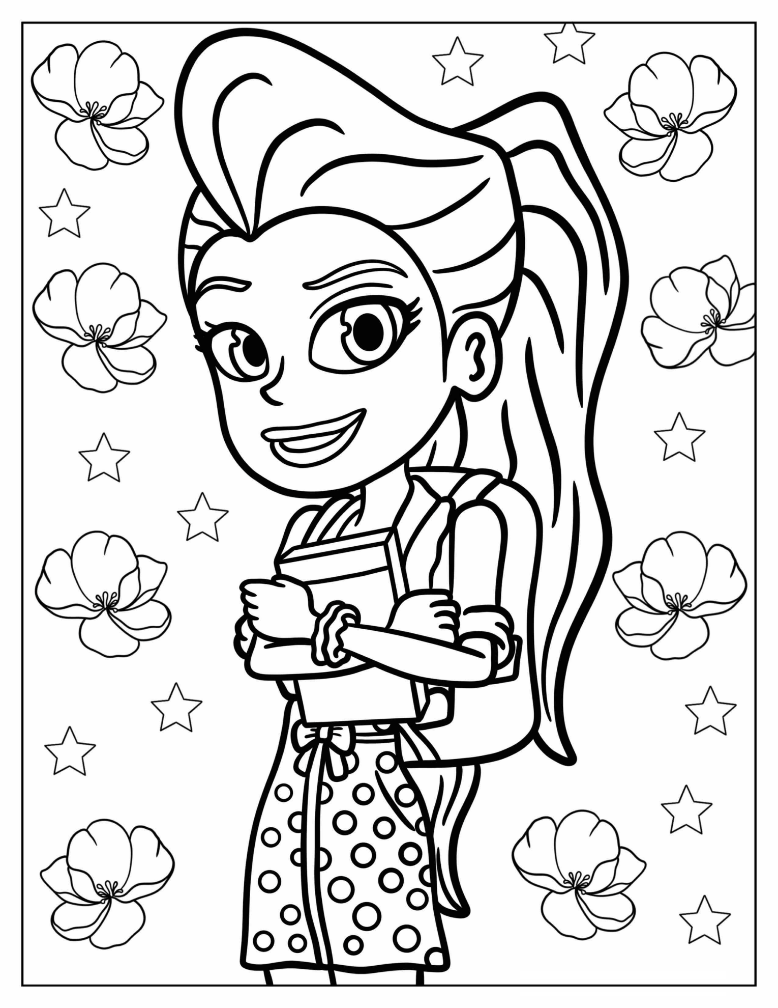 Lila Draper Holding Books