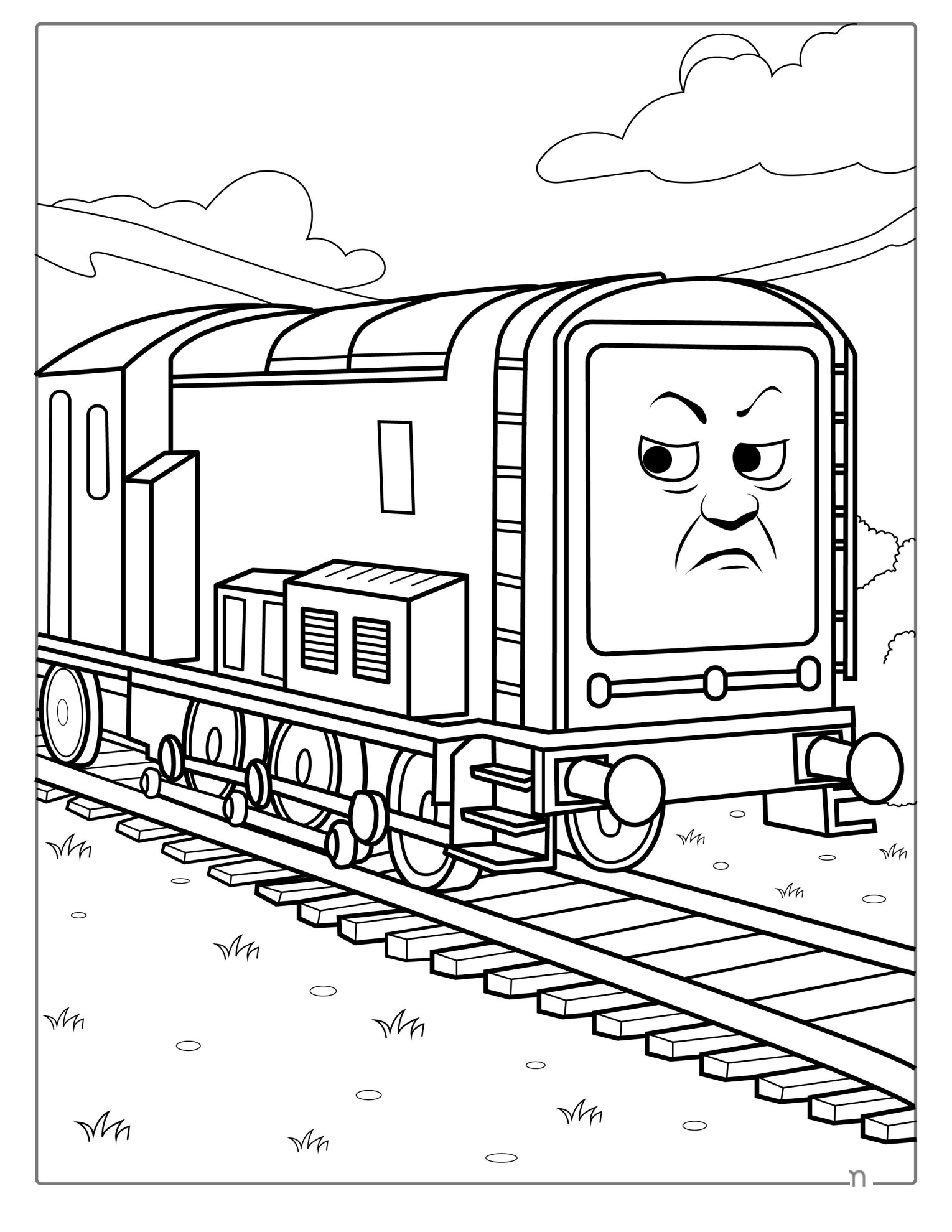 Diesel Train From Thomas And Friends To Color