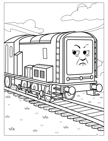 Diesel Train From Thomas And Friends To Color