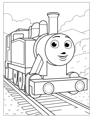 Rosie Girl Train From Thomas And Friends To Color