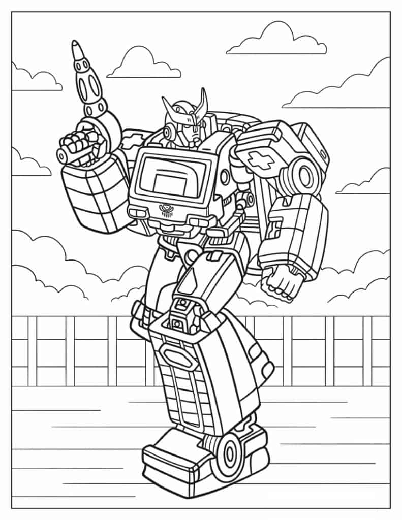 Ratchet From Transformers Cartoon